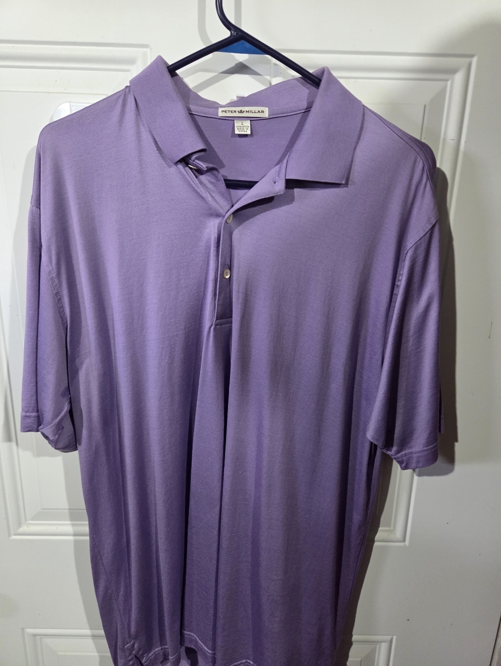 Peter Millar Men’s Purple Short-Sleeve Polo